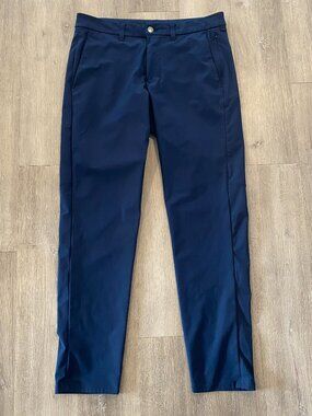 Lululemon Commission Slim-Fit, Warpstreme, Navy (Size 33)